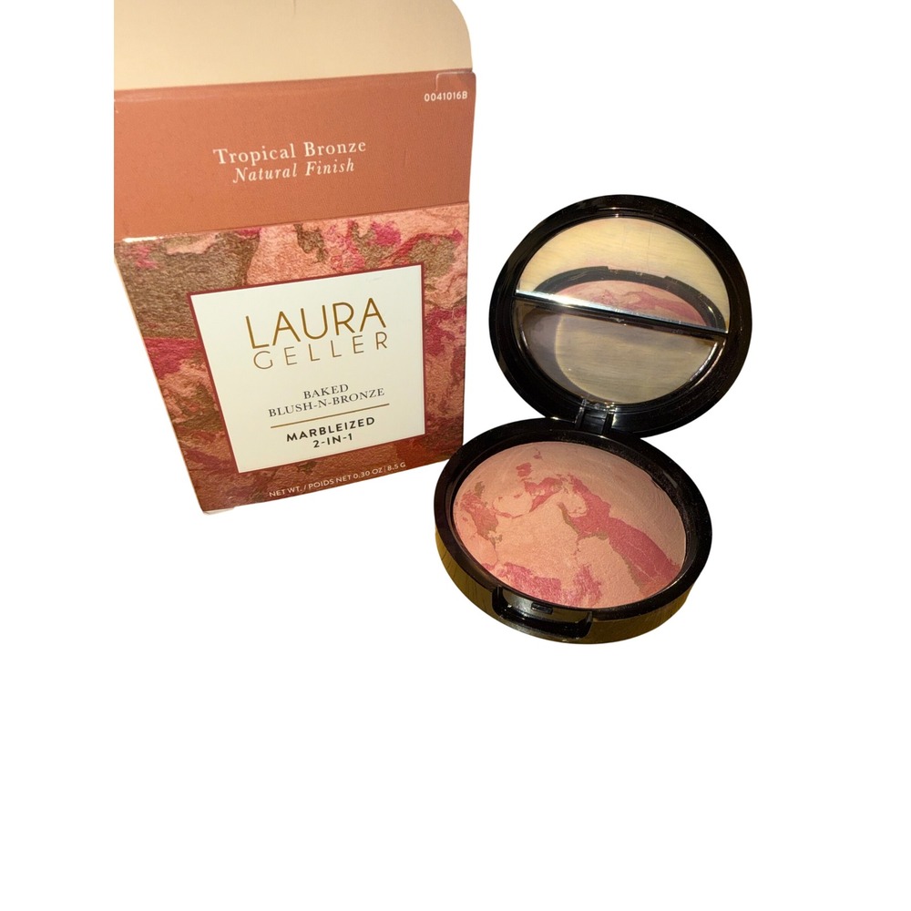 Laura Geller Blush-N-Bronze Tropical Bronze Natural Finish Marbleized 0.30oz NIB